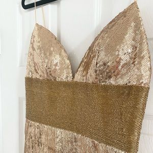 Vintage Sherri Hill Sequin Gown